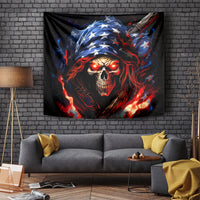 American Skull Tapestry One Day I Gonna Fuck It All - Wonder Print Shop