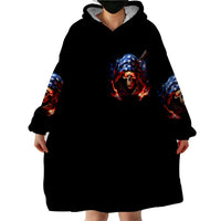 American Skull Wearable Blanket Hoodie One Day I Gonna Fuck It All - Wonder Print Shop