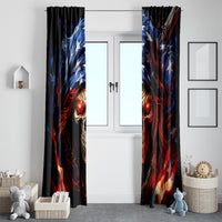American Skull Window Curtain One Day I Gonna Fuck It All - Wonder Print Shop