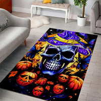 Halloween Skull Area Rug Please Excuse My Resting Witch Face - Wonder Print Shop