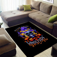 Halloween Skull Area Rug Please Excuse My Resting Witch Face - Wonder Print Shop