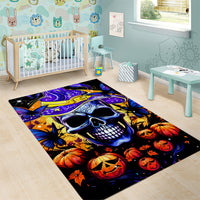 Halloween Skull Area Rug Please Excuse My Resting Witch Face - Wonder Print Shop