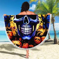 Halloween Skull Beach Blanket Please Excuse My Resting Witch Face - Wonder Print Shop
