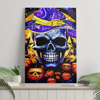 Halloween Skull Canvas Wall Art Please Excuse My Resting Witch Face - Wonder Print Shop