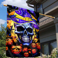 Halloween Skull Garden Flag Please Excuse My Resting Witch Face - Wonder Print Shop