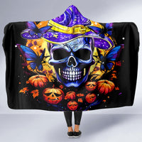 Halloween Skull Hooded Blanket Please Excuse My Resting Witch Face