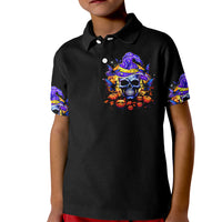 Halloween Skull Kid Polo Shirt Please Excuse My Resting Witch Face - Wonder Print Shop