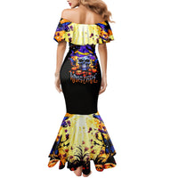 Halloween Skull Mermaid Dress Please Excuse My Resting Witch Face - Wonder Print Shop