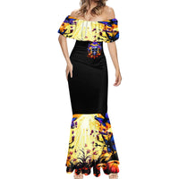 Halloween Skull Mermaid Dress Please Excuse My Resting Witch Face - Wonder Print Shop