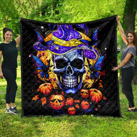 Halloween Skull Quilt Please Excuse My Resting Witch Face - Wonder Print Shop