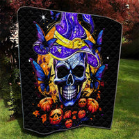 Halloween Skull Quilt Please Excuse My Resting Witch Face - Wonder Print Shop