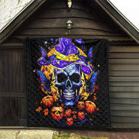 Halloween Skull Quilt Please Excuse My Resting Witch Face - Wonder Print Shop