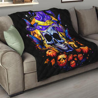 Halloween Skull Quilt Please Excuse My Resting Witch Face - Wonder Print Shop