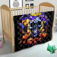Halloween Skull Quilt Please Excuse My Resting Witch Face - Wonder Print Shop