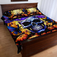 Halloween Skull Quilt Bed Set Please Excuse My Resting Witch Face - Wonder Print Shop