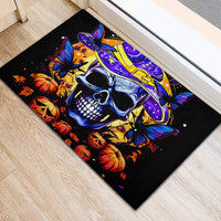Halloween Skull Rubber Doormat Please Excuse My Resting Witch Face - Wonder Print Shop