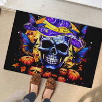 Halloween Skull Rubber Doormat Please Excuse My Resting Witch Face - Wonder Print Shop