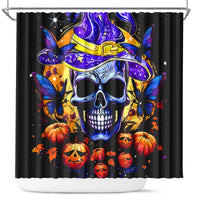 Halloween Skull Shower Curtain Please Excuse My Resting Witch Face