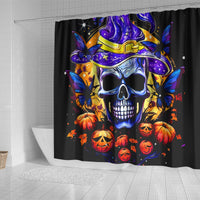 Halloween Skull Shower Curtain Please Excuse My Resting Witch Face