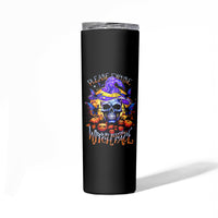 Halloween Skull Skinny Tumbler Please Excuse My Resting Witch Face - Wonder Print Shop