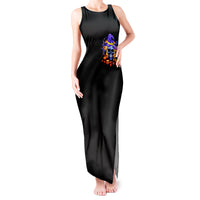 Halloween Skull Tank Maxi Dress Please Excuse My Resting Witch Face - Wonder Print Shop