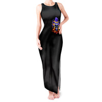 Halloween Skull Tank Maxi Dress Please Excuse My Resting Witch Face - Wonder Print Shop