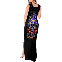Halloween Skull Tank Maxi Dress Please Excuse My Resting Witch Face - Wonder Print Shop
