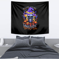 Halloween Skull Tapestry Please Excuse My Resting Witch Face - Wonder Print Shop