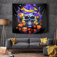 Halloween Skull Tapestry Please Excuse My Resting Witch Face - Wonder Print Shop