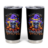 Halloween Skull Tumbler Cup Please Excuse My Resting Witch Face - Wonder Print Shop