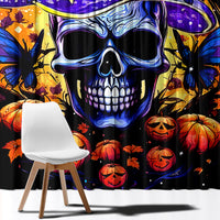 Halloween Skull Window Curtain Please Excuse My Resting Witch Face - Wonder Print Shop