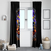 Halloween Skull Window Curtain Please Excuse My Resting Witch Face - Wonder Print Shop