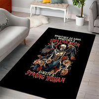 Angel Skull Area Rug Sometimes An Angel Sometimes A Hellraiser - Wonder Print Shop