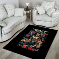 Angel Skull Area Rug Sometimes An Angel Sometimes A Hellraiser - Wonder Print Shop