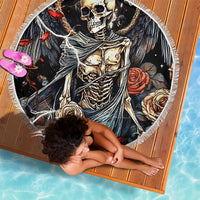 Angel Skull Beach Blanket Sometimes An Angel Sometimes A Hellraiser - Wonder Print Shop