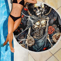 Angel Skull Beach Blanket Sometimes An Angel Sometimes A Hellraiser - Wonder Print Shop