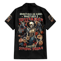 Angel Skull Family Matching Mermaid Dress and Hawaiian Shirt Sometimes An Angel Sometimes A Hellraiser - Wonder Print Shop