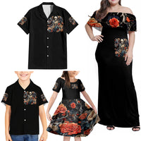 Angel Skull Family Matching Off Shoulder Maxi Dress and Hawaiian Shirt Sometimes An Angel Sometimes A Hellraiser - Wonder Print Shop