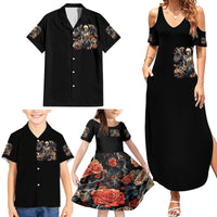 Angel Skull Family Matching Summer Maxi Dress and Hawaiian Shirt Sometimes An Angel Sometimes A Hellraiser - Wonder Print Shop