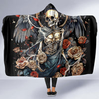 Angel Skull Hooded Blanket Sometimes An Angel Sometimes A Hellraiser
