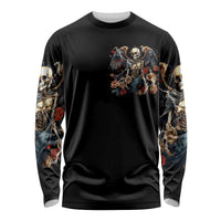 Angel Skull Long Sleeve Shirt Sometimes An Angel Sometimes A Hellraiser - Wonder Print Shop