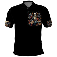 Angel Skull Polo Shirt Sometimes An Angel Sometimes A Hellraiser - Wonder Print Shop