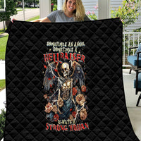 Angel Skull Quilt Sometimes An Angel Sometimes A Hellraiser - Wonder Print Shop