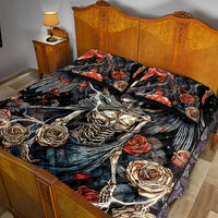 Angel Skull Quilt Bed Set Sometimes An Angel Sometimes A Hellraiser - Wonder Print Shop