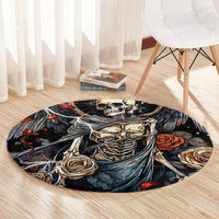 Angel Skull Round Carpet Sometimes An Angel Sometimes A Hellraiser