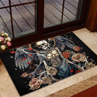 Angel Skull Rubber Doormat Sometimes An Angel Sometimes A Hellraiser - Wonder Print Shop