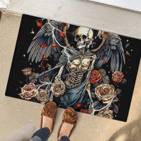 Angel Skull Rubber Doormat Sometimes An Angel Sometimes A Hellraiser - Wonder Print Shop