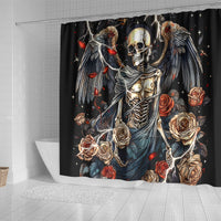 Angel Skull Shower Curtain Sometimes An Angel Sometimes A Hellraiser