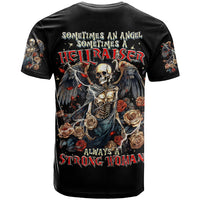 Angel Skull T Shirt Sometimes An Angel Sometimes A Hellraiser - Wonder Print Shop