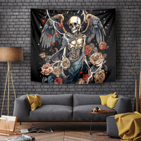 Angel Skull Tapestry Sometimes An Angel Sometimes A Hellraiser - Wonder Print Shop